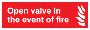open valve in the event of fire