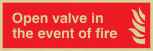 open valve in the event of fire