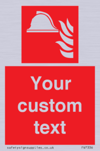 Custom Fire Signage Custom Fire Location of firefighting equipment from Safety Sign Supplies
