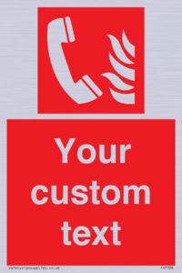 Custom Fire Emergency telephone