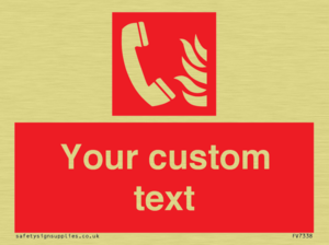 Custom Fire Emergency telephone
