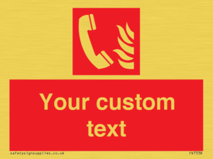 Custom Fire Emergency telephone