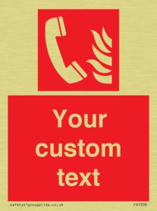 Custom Fire Emergency telephone
