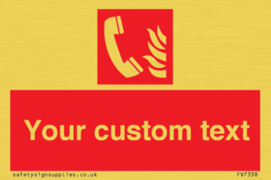 Custom Fire Emergency telephone
