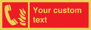 Custom Fire Emergency telephone