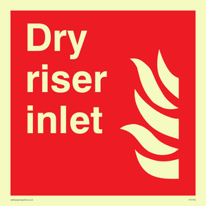 Dry riser inlet