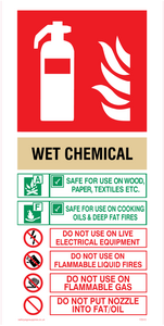 This Extinguisher Contains Wet Chemical Instructions For Use