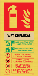 This Extinguisher Contains Wet Chemical Instructions For Use