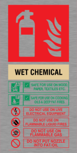 This Extinguisher Contains Wet Chemical Instructions For Use