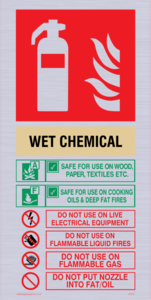 This Extinguisher Contains Wet Chemical Instructions For Use