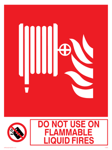 do not use on flammable liquid fires