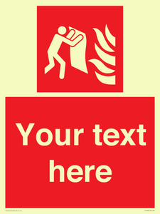 Custom Fire Signage Custom Fire Blanket from Safety Sign Supplies
