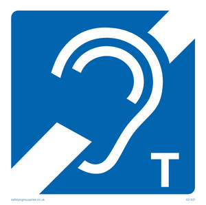 Induction Loop with T Symbol sign 