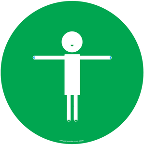 2m Child friendly symbol - green