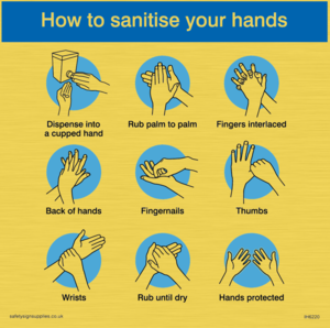Sanitise your hands