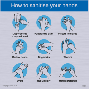 Sanitise your hands
