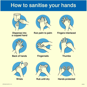 Sanitise your hands