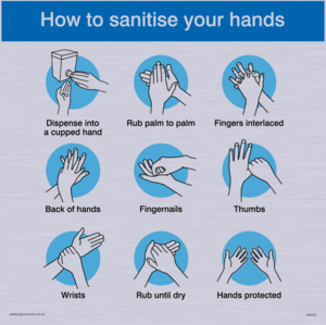 Sanitise your hands