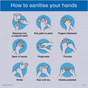Sanitise your hands