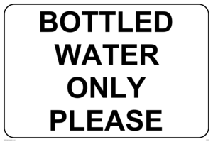 Bottle water only