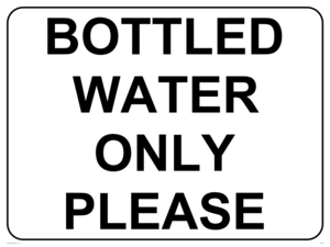 Bottle water only