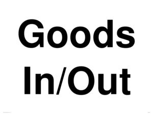 Goods In/Out