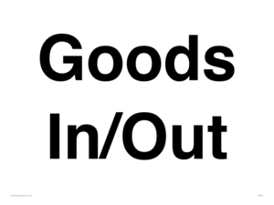 Goods In/Out