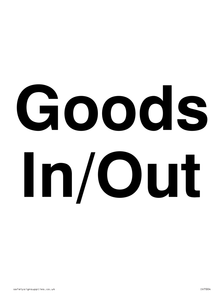 Goods In/Out