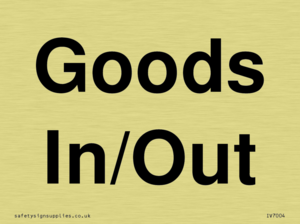 Goods In/Out