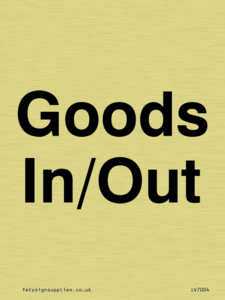 Goods In/Out