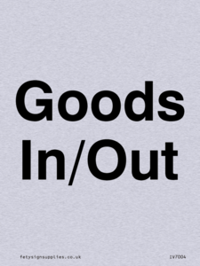 Goods In/Out