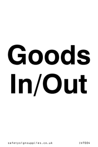 Goods In/Out