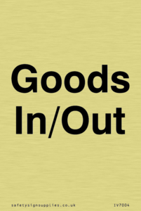 Goods In/Out