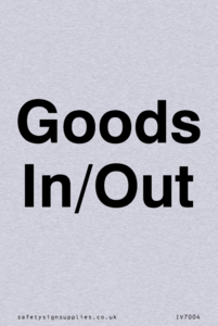 Goods In/Out