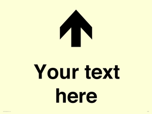 Custom Directional signage arrow up