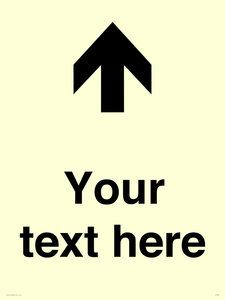 Custom Directional signage arrow up