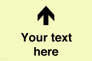 Custom Directional signage arrow up