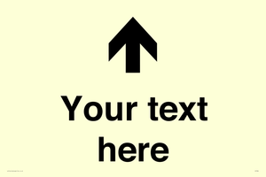 Custom Directional signage arrow up