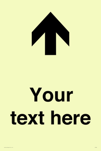 Custom Directional signage arrow up