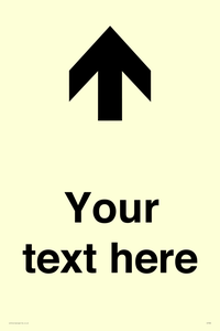 Custom Directional signage arrow up