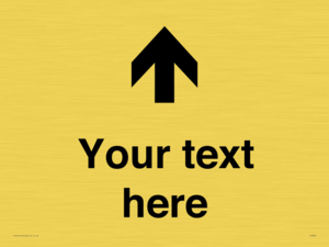 Custom Directional signage arrow up