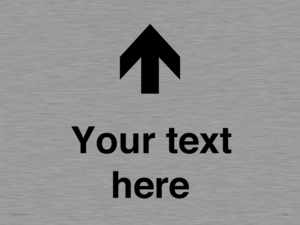 Custom Directional signage arrow up