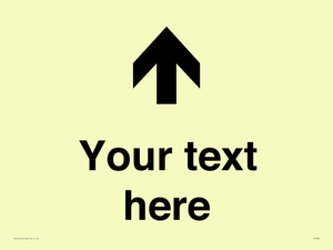 Custom Directional signage arrow up