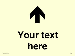 Custom Directional signage arrow up