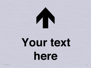 Custom Directional signage arrow up