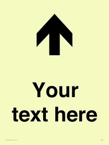Custom Directional signage arrow up