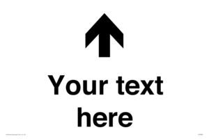 Custom Directional signage arrow up