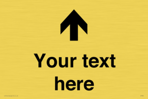 Custom Directional signage arrow up