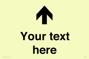 Custom Directional signage arrow up