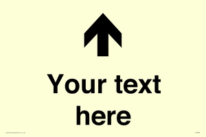 Custom Directional signage arrow up